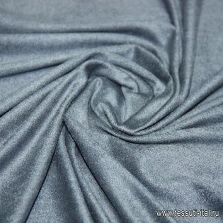 Трикотаж под замшу (о) серый ш-150см - итальянские ткани Тессутидея арт. 13-1021