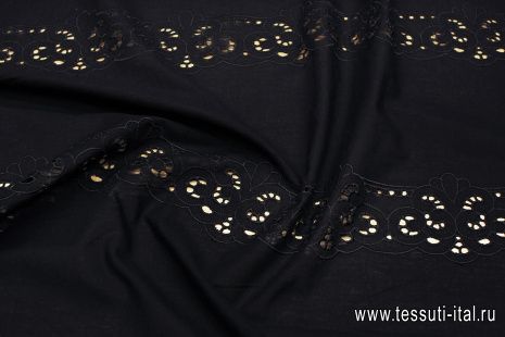 Шитье (о) черное - итальянские ткани Тессутидея арт. 01-7499