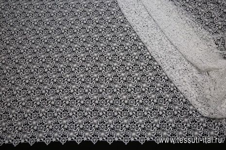 Кружево макраме (о) белое Ermanno Scervino - итальянские ткани Тессутидея арт. 01-3595