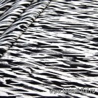 Хлопок репс (н) черно-белая абстракция - итальянские ткани Тессутидея арт. 01-5699