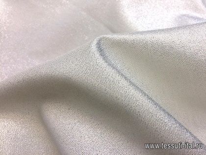 Жаккард с люрексом (н) бело-серебрянный - итальянские ткани Тессутидея арт. 03-4868