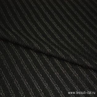 Жаккард фактурный  (о) черный ш-150см - итальянские ткани Тессутидея арт. 03-3367