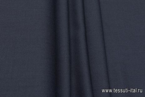 Костюмная твид (о) сине-черная - итальянские ткани Тессутидея арт. 05-4347
