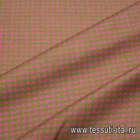 Костюмная (н) розово-горчичная гусиная лапка - итальянские ткани Тессутидея арт. 05-4706