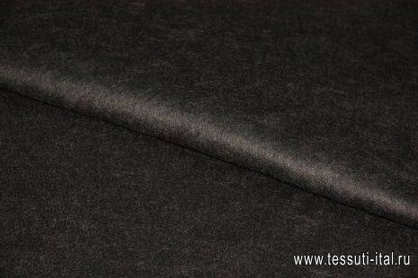 Пальтовая мохер Lanificio Ricceri (о) черная ш-130см - итальянские ткани Тессутидея арт. 09-1206