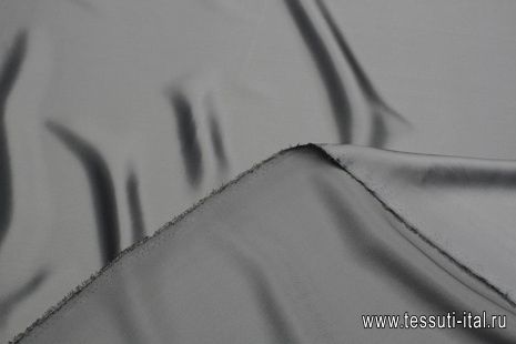 Шелк атлас (о) серый - итальянские ткани Тессутидея арт. 10-3568
