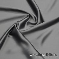 Шелк атлас (о) серый - итальянские ткани Тессутидея арт. 10-3568
