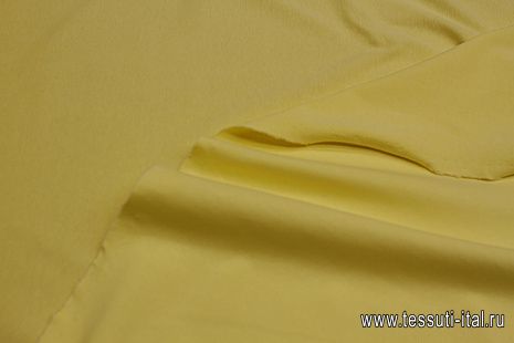 Трикотаж рибана (о) желтый - итальянские ткани Тессутидея арт. 12-1148