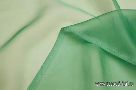 Органза (о) ярко-зеленая - итальянские ткани Тессутидея арт. 10-3470