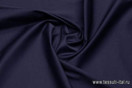 Хлопок стрейч (о) темно-синий - итальянские ткани Тессутидея арт. 01-7475