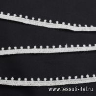 Тесьма (о) белая ш-0,7см - итальянские ткани Тессутидея арт. 01-7543