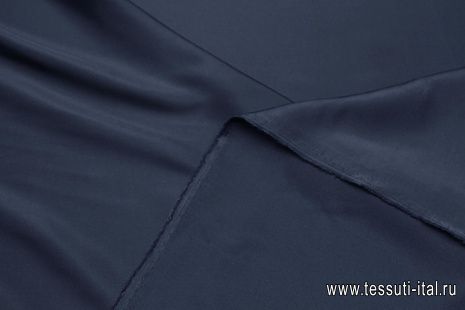 Подкладочная стрейч (о) темно-синяя - итальянские ткани Тессутидея арт. 07-1445