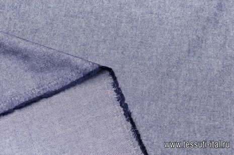 Сорочечная джинса (о) черная меланж - итальянские ткани Тессутидея арт. 01-4861