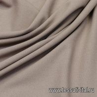Плательная кади креп (о) светло-коричневая - итальянские ткани Тессутидея арт. 04-1189