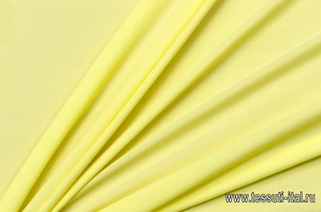 Крепдешин (о) светло-желтый - итальянские ткани Тессутидея арт. 03-5759