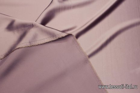 Шелк атлас (о) светло-фиолетово-серый - итальянские ткани Тессутидея арт. 10-3639