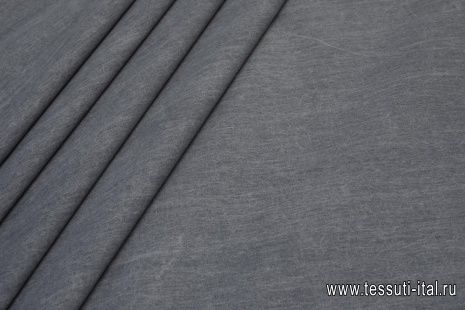 Хлопок костюмный (о) серый меланж - итальянские ткани Тессутидея арт. 01-5574