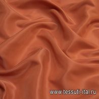 Подкладочная стрейч (о) светло-терракотовая - итальянские ткани Тессутидея арт. 07-1336