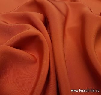 Шелк кади (о) темно-оранжевый - итальянские ткани Тессутидея арт. 02-7424