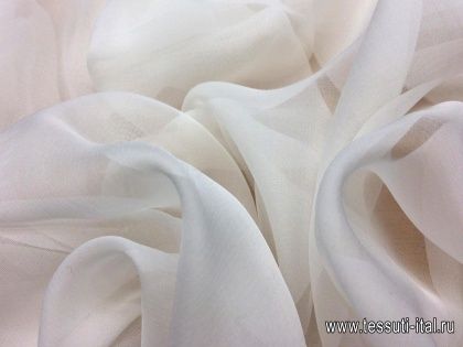 Шифон (о) белый - итальянские ткани Тессутидея арт. 02-7535