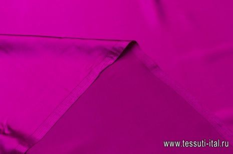 Шелк атлас (о) фуксия - итальянские ткани Тессутидея арт. 02-8520