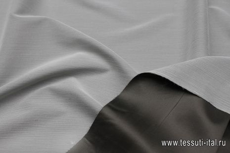 Шелк атлас продублированный шифоном (о) коричневый - итальянские ткани Тессутидея арт. 10-3565