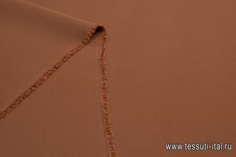 Крепдешин дабл (о) какао - итальянские ткани Тессутидея арт. 10-0622