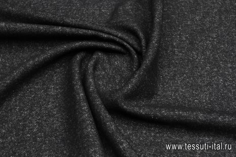 Костюмная твид (о) черно-серая - итальянские ткани Тессутидея арт. 05-4687