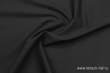 Костюмная стрейч (о) черная - итальянские ткани Тессутидея арт. 05-4637