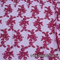 Кружевное полотно (о) фуксия - итальянские ткани Тессутидея арт. 03-6955