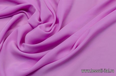 Крепдешин (о) сиренево-розовый - итальянские ткани Тессутидея арт. 03-5779