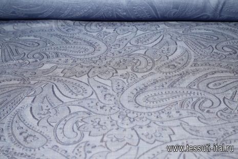 Плательная фактурная (о) светло-синяя - итальянские ткани Тессутидея арт. 02-7051