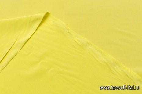 Крепдешин (о) светло-желтый - итальянские ткани Тессутидея арт. 02-8546