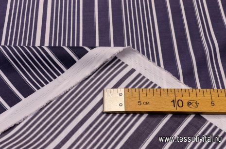 Сорочечная полоска (н) серо-белая - итальянские ткани Тессутидея арт. 01-4975
