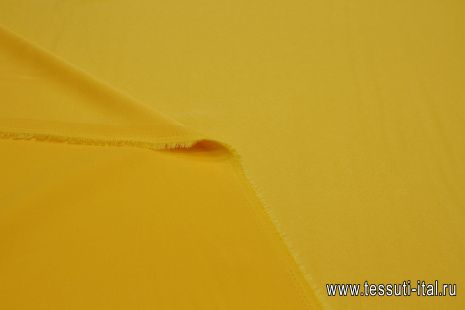 Плательная кади стрейч 138 г/м (о) ярко-желтая - итальянские ткани Тессутидея арт. 03-6867