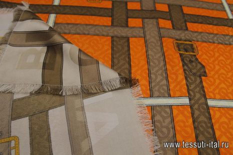 Шелк с шерстью купон-платок 140*140см  - итальянские ткани Тессутидея арт. F-6229