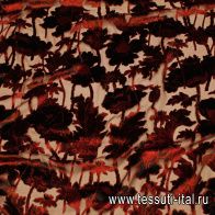 Панбархат (о) бордовый - итальянские ткани Тессутидея арт. 10-3779