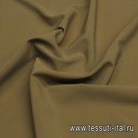 Крепдешин продублированный (о) светло-коричневый - итальянские ткани Тессутидея арт. 10-3344