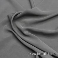 Шелк вареный (о) серый - итальянские ткани Тессутидея арт. 10-3583