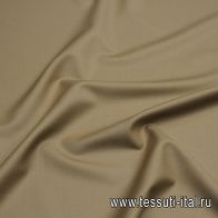 Костюмная стрейч дабл фэйс (о) коричневая - итальянские ткани Тессутидея арт. 05-4444