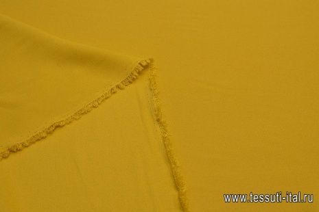 Шелк кади (о) серо-желтый - итальянские ткани Тессутидея арт. 10-0616