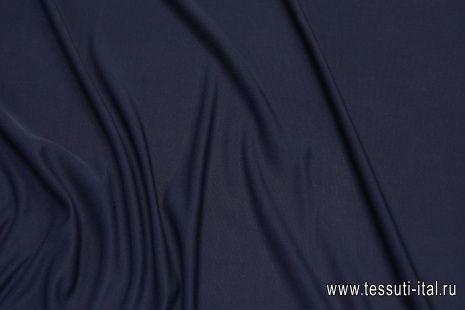 Трикотаж вискоза (о) темно-синий  - итальянские ткани Тессутидея арт. 14-1684