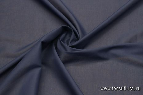 Батист (о) синий - итальянские ткани Тессутидея арт. 01-7427