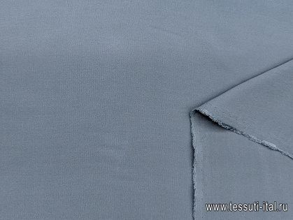 Шелк кади (о) темно-бирюзово-серый - итальянские ткани Тессутидея арт. 10-3075