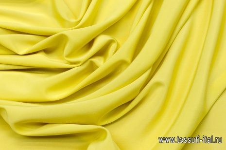 Крепдешин (о) светло-желтый - итальянские ткани Тессутидея арт. 02-8546