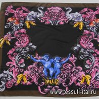 Шелк купон-платок 90*90см  - итальянские ткани Тессутидея арт. F-6238