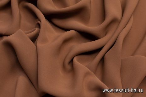 Крепдешин дабл (о) какао - итальянские ткани Тессутидея арт. 10-0622