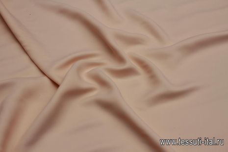 Плательная кади вискоза 148 г/м (о) светло-розово-бежевая - итальянские ткани Тессутидея арт. 04-1586