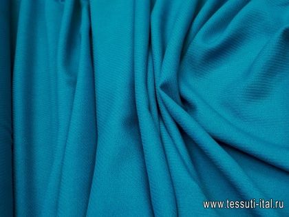 Плательная фактурная (о)  темно-голубая - итальянские ткани Тессутидея арт. 04-1186