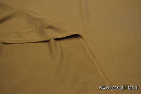 Плательная купра (о) коричневая - итальянские ткани Тессутидея арт. 01-7156